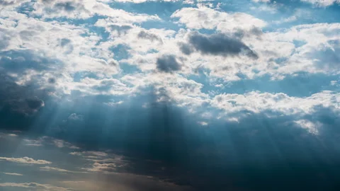 Clouds dark clouds sunset cumulonimbus clouds Stock Footage 243729803