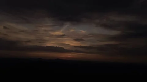 Clouds in the dark sky Video stock 164676079