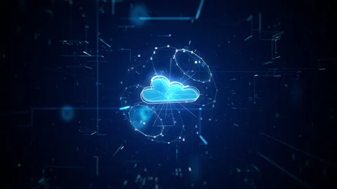 Clouds Data Generated Stock Footage 239044491