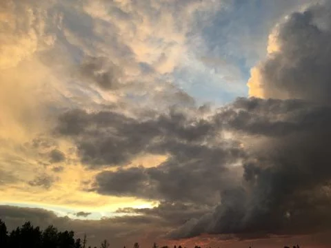 Clouds at dawn Stock Photos