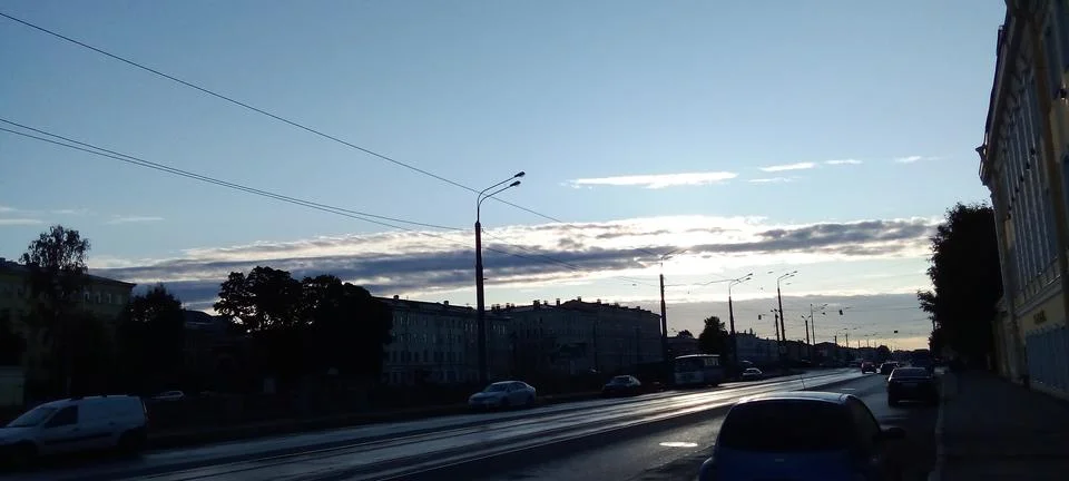 Clouds at dawn Stock Photos