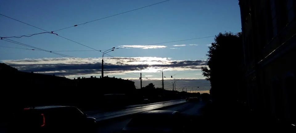 Clouds at dawn Stock Photos