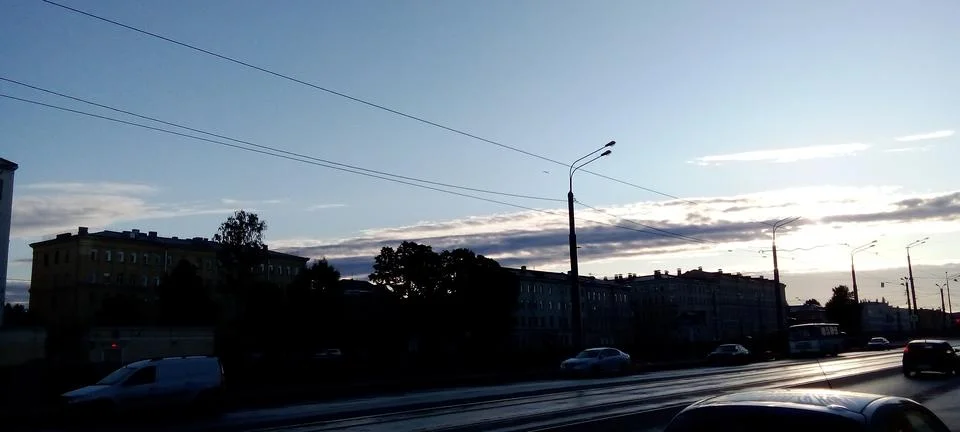 Clouds at dawn Foto stock