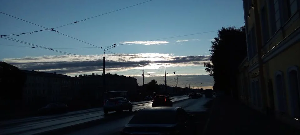 Clouds at dawn Stock Photos