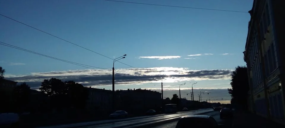 Clouds at dawn Stock Photos