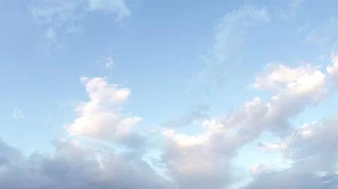 Clouds, from daytime to nighttime - Time lapse video Stock Footage 25445273