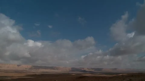 Clouds in the desert Stock Footage 11118638