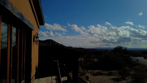 Clouds in the desert. Видео 120584194