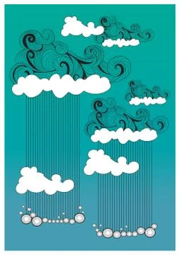Clouds design Illustrazione stock