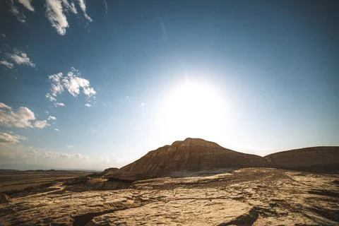 Clouds in the dessert Stock Photos