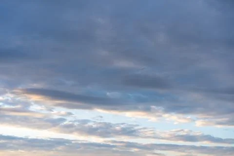 Clouds of different shades in the sky Stock Photos