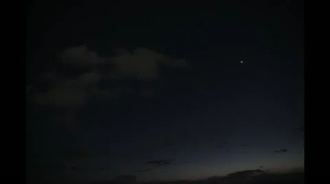 Clouds disappearing into the sea (timelapse) Video stock 10886432