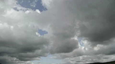 Clouds dissapate two HD Stock Footage 30347316