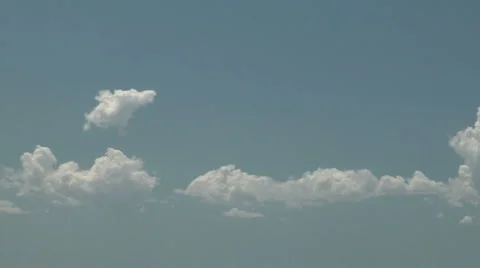 Clouds dissipating and reforming Stock Footage 54744430