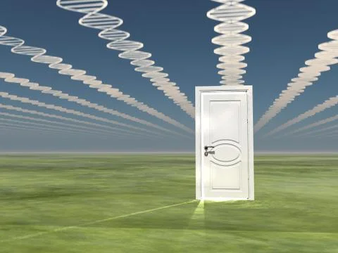 Clouds in DNA Stock Illustration