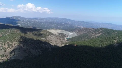 Clouds down the mountain Stock Footage 78561095