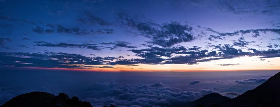 Clouds down under, Triund Stock Photos