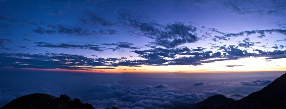 Clouds down under ,Triund Stock Photos
