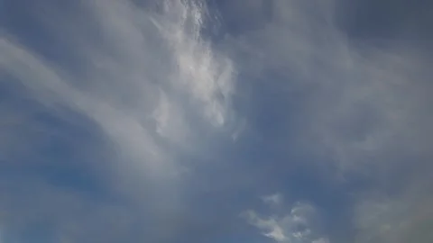 Clouds drift across the evening sky. Time-lapse. High quality 4k footage Stock Footage 345549867