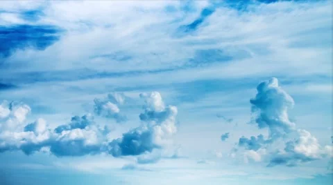 Clouds Drifting Across The Sky. Time lapse. Video stock 49699570