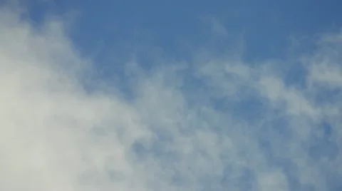 Clouds drifting in blue sky Video stock 10880893