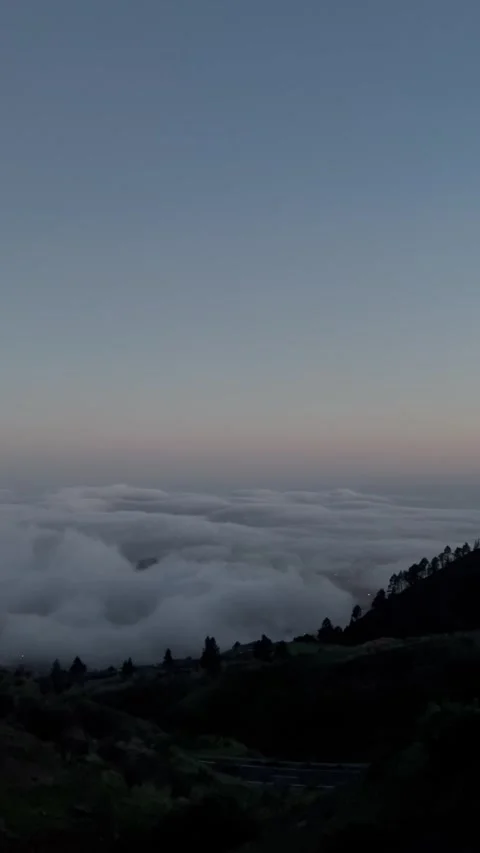 Clouds drifting over Mount Teide Stock Footage 323090421