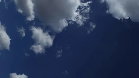 Clouds Drifting Rightwards Timelapse Stock Footage 76929124