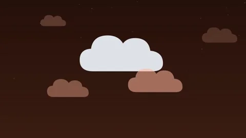 Clouds drifting sky overcast coral weather loop 스톡 동영상 342612711