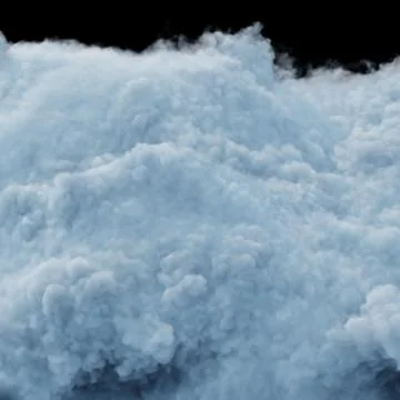 Clouds, Dry ice overlay, dense, thick smoke, vapor, steam Stock Illustration