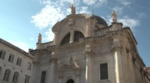 Clouds Dubrovnik Timelapse Stock Footage 12057236