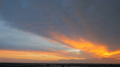 Clouds during beautiful sunset 스톡 동영상 76984954