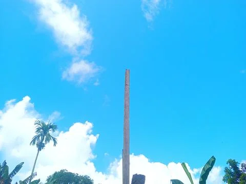 Clouds during the day with clear sky Stock Photos