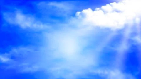 Clouds during a sunny day Stockillustratie