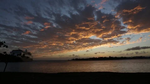 Clouds During Sunset Stock Footage 104815426