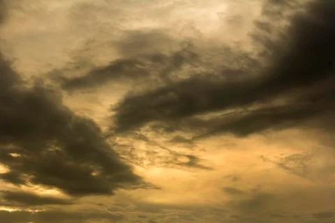Clouds during sunset Stock Photos