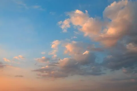 The clouds during sunset Stock Photos