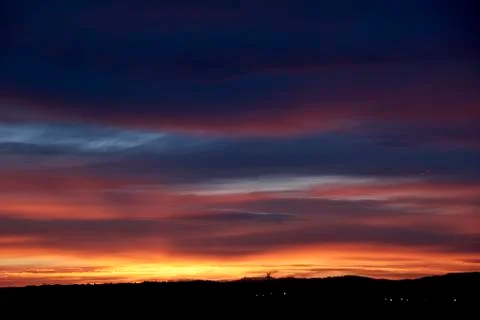 Clouds during sunset Stock Photos