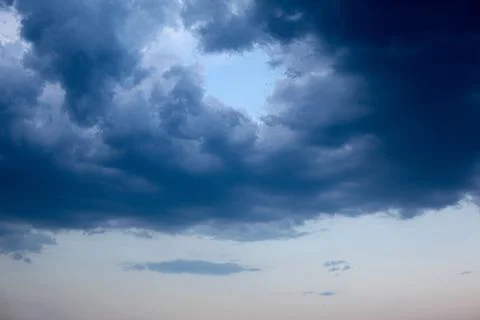 Clouds during a thunderstorm Stock Photos
