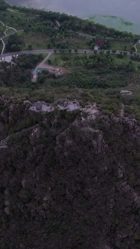Clouds Embracing the Summit Stock Footage 328521936