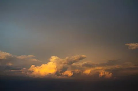 Clouds in the evening Stock Photos