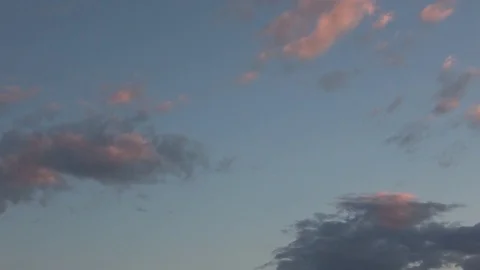 Clouds in the evening sky Stock Footage 76321587