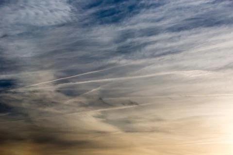 Clouds evening sky Stock Photos