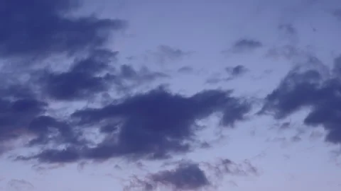 Clouds in the evening sky - timelapse. Stock Footage 333010147