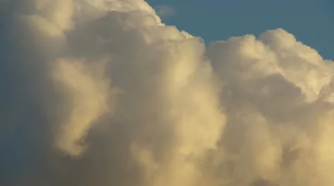 Clouds on a evening sun Stock Footage 10790884