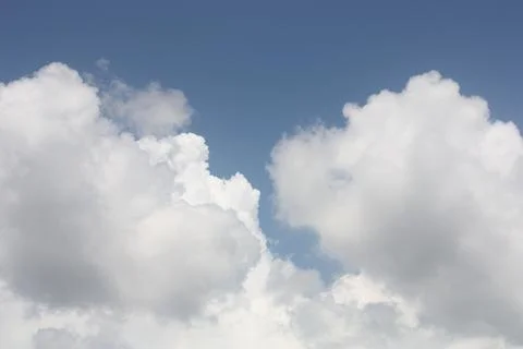 Clouds everywhere in the sky Stock Photos
