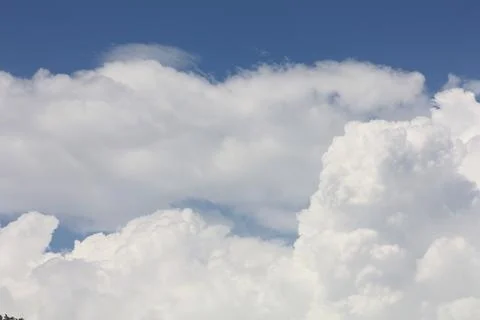 Clouds everywhere in the sky Stock Photos
