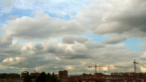 Clouds Evolution Urban 1 Stock Footage 279373
