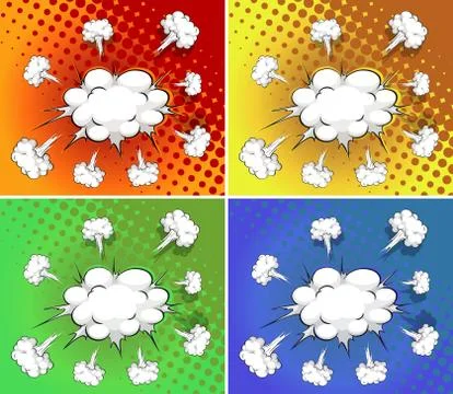 Clouds explosion Illustrazione stock
