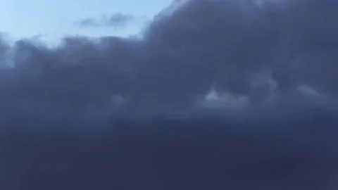 Clouds Fill the Sky Between Dusk and Night Video stock 76853146