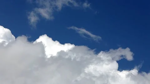 Clouds filling the frame on the blue sky Stock Footage 44384101